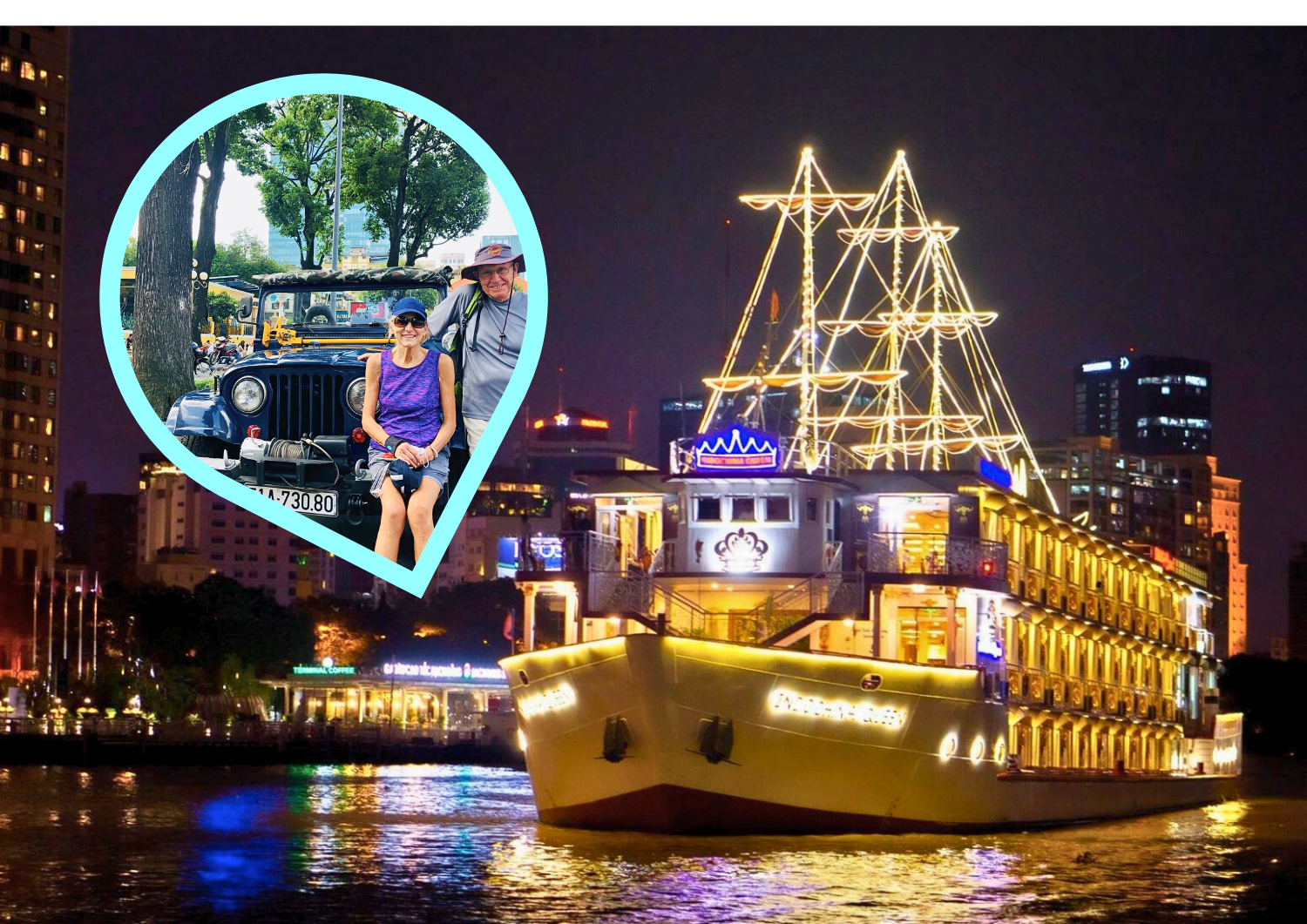 JEEP TOUR SÀI GÒN ĂN TỐI TRÊN DU THUYỀN